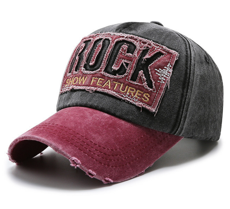 Retro Ripped Denim Adjustable Outdoor Sun Protection Baseball Hat