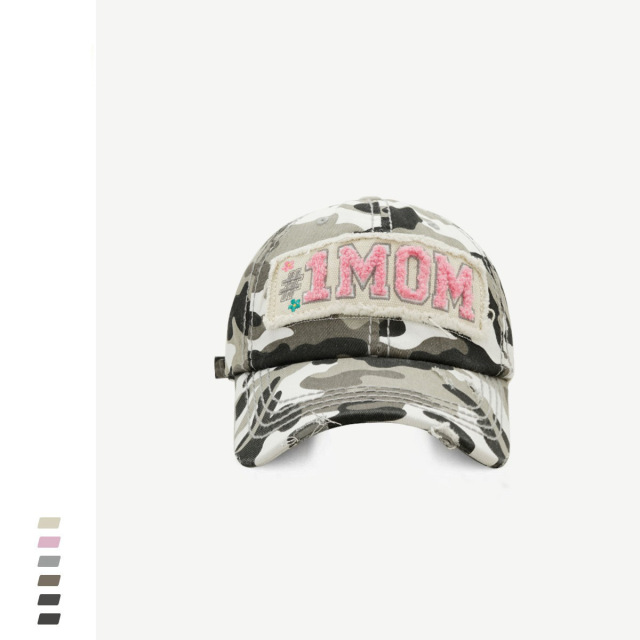 Towel Embroidery Letter Patch Baseball Cap for Men Women Winter Korean Fashion Streetwear Distressed Dad Hat