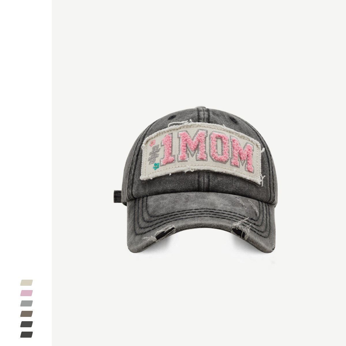 Towel Embroidery Letter Patch Baseball Cap for Men Women Winter Korean Fashion Streetwear Distressed Dad Hat
