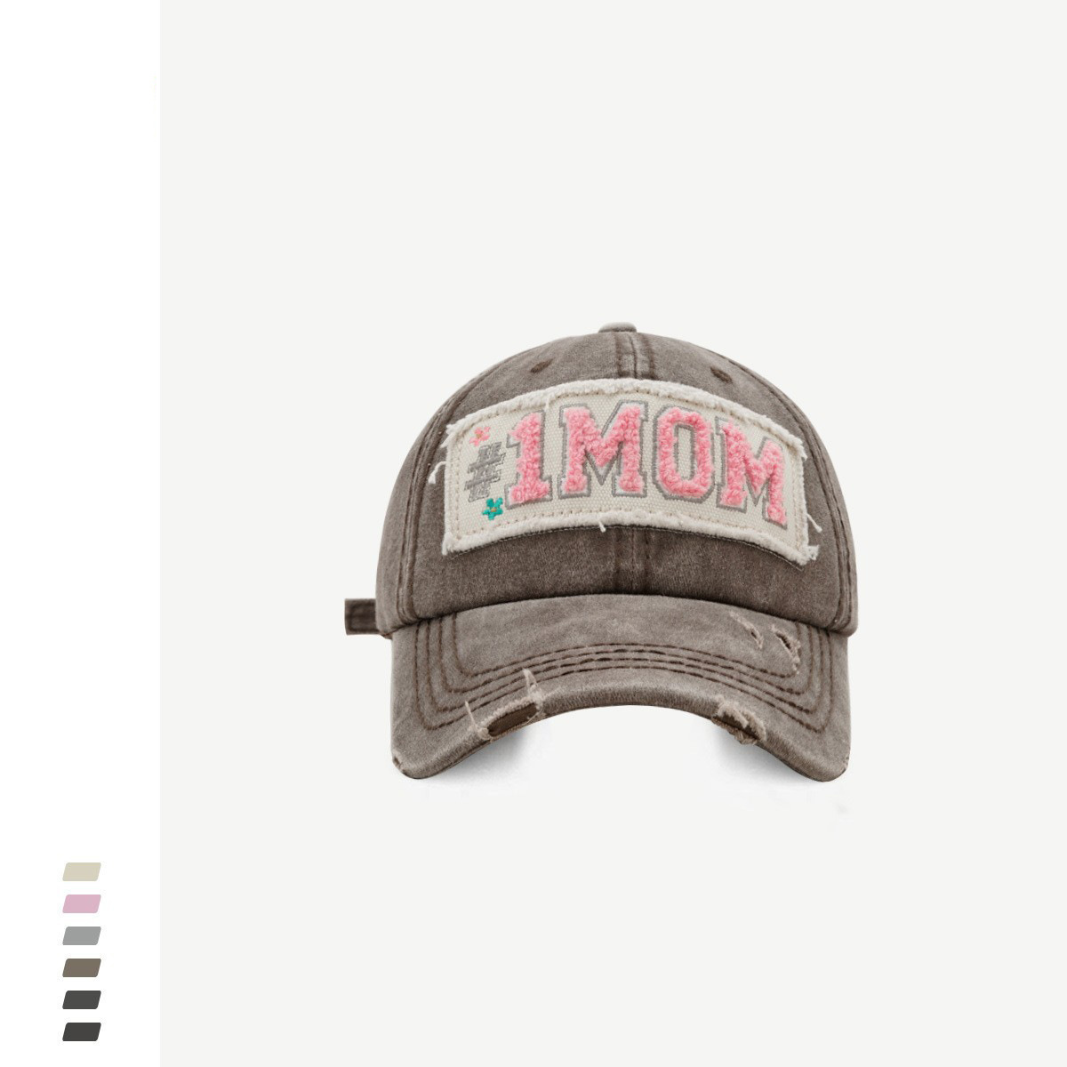 Towel Embroidery Letter Patch Baseball Cap for Men Women Winter Korean Fashion Streetwear Distressed Dad Hat