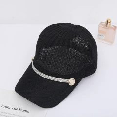Woven Breathable Baseball Cap Sweat Absorbent Deodorant Sports Hat for Outdoor Travel