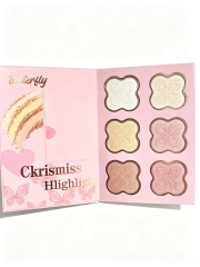 Paleta de maquillaje todo en uno Butterfly de CKRISMISS | 4 en 1: sombra de ojos, colorete, iluminador y contorno.