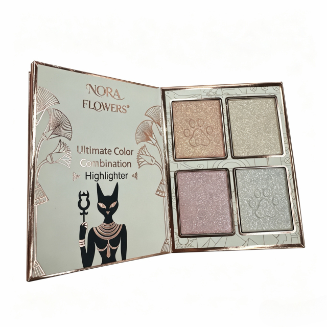 Ancient Egypt Inspired Complete Makeup Book | Eyeshadow + Blush + Highlighter + Lip Gloss All In One