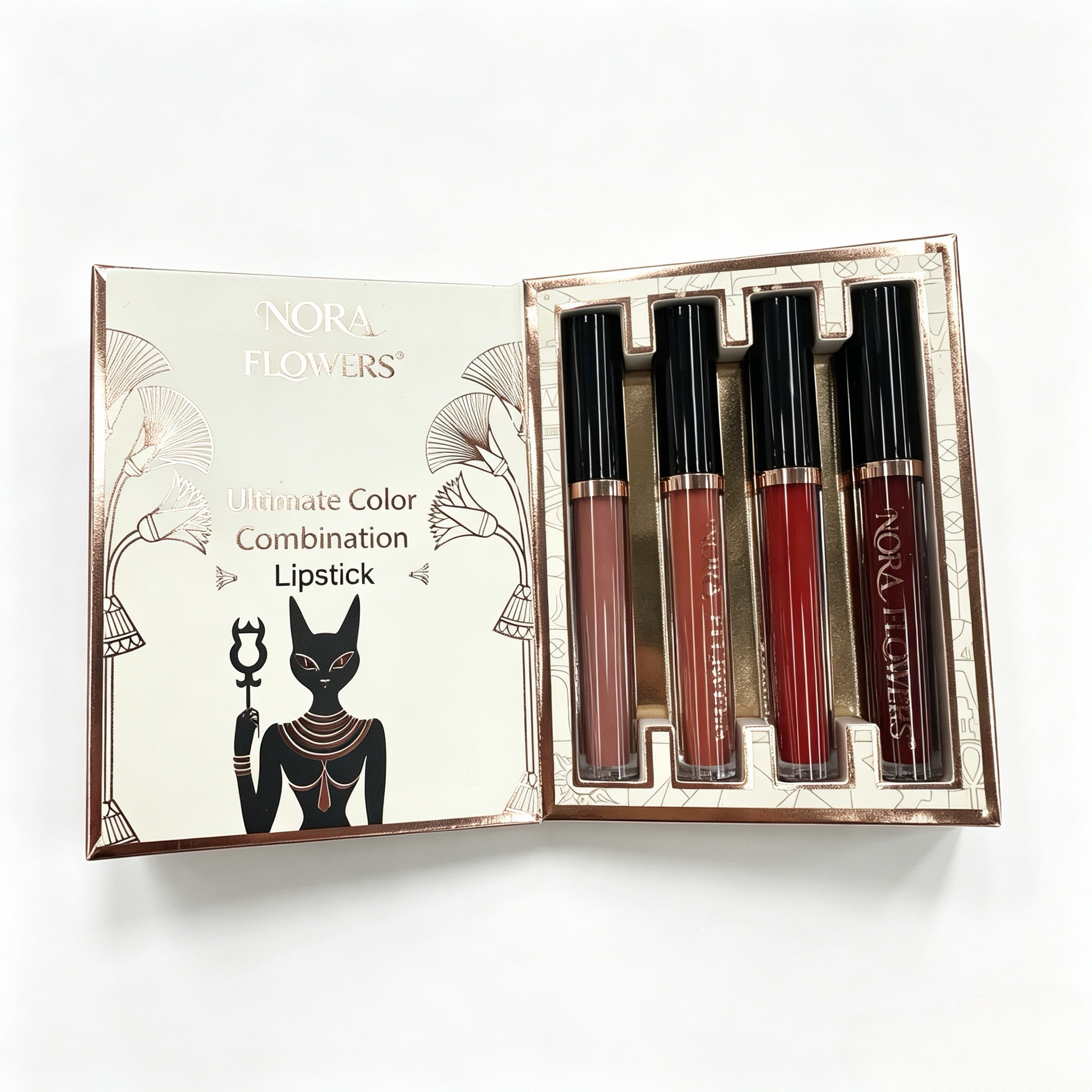 Ancient Egypt Inspired Complete Makeup Book | Eyeshadow + Blush + Highlighter + Lip Gloss All In One