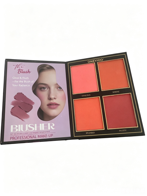 ONEYIOO Black Cat Beauty Multi-Functional All In One Book Makeup Palette | Eyeshadow, Lip Gloss, Highlighter & Blush Full Face Professional Makeup Set