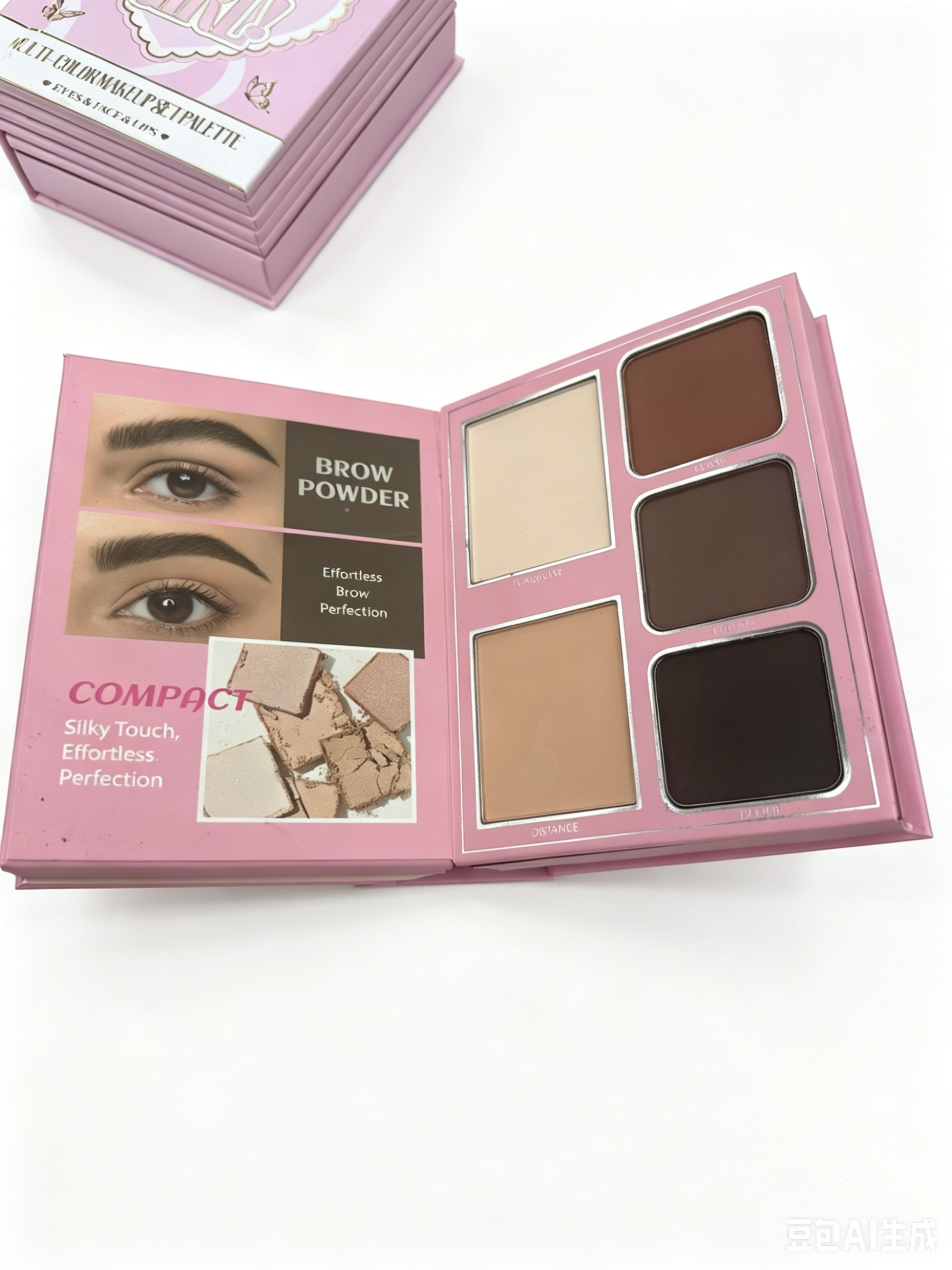 ONEYIOO Glow Up Girl All-In-One Book Makeup Palette | Eyeshadow, Brow Powder, Blush, Highlighter & Lip Gloss Full Makeup Kit