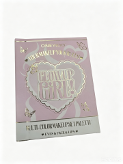 ONEYIOO Glow Up Girl All-In-One Book Makeup Palette | Eyeshadow, Brow Powder, Blush, Highlighter & Lip Gloss Complete Full Face Makeup Kit