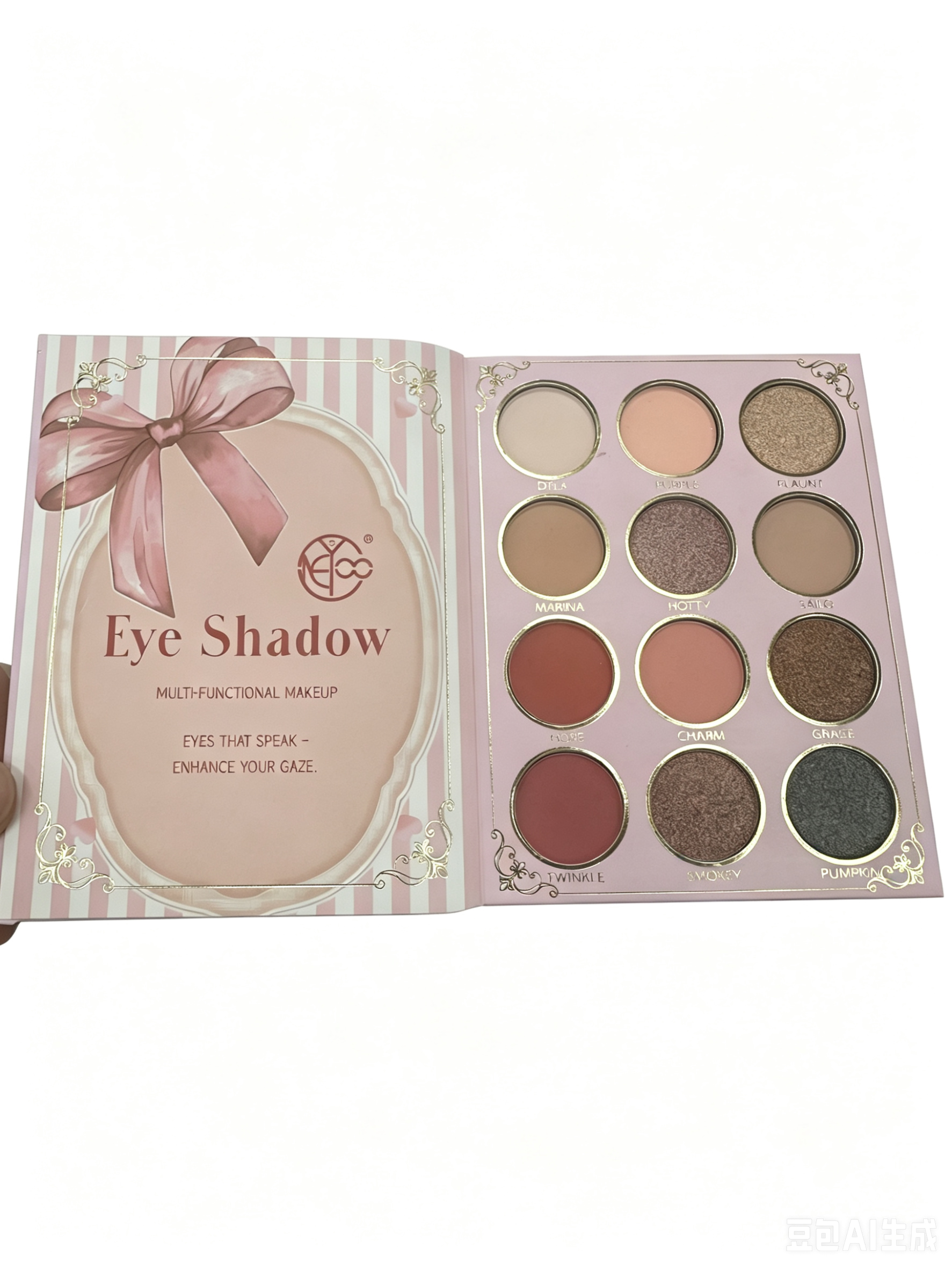 ONEYIOO Glow Up Girl All-In-One Book Makeup Palette | Eyeshadow, Brow Powder, Blush, Highlighter & Lip Gloss Complete Full Face Makeup Kit