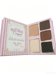 ONEYIOO Glow Up Girl All-In-One Book Makeup Palette | Eyeshadow, Brow Powder, Blush, Highlighter & Lip Gloss Complete Full Face Makeup Kit
