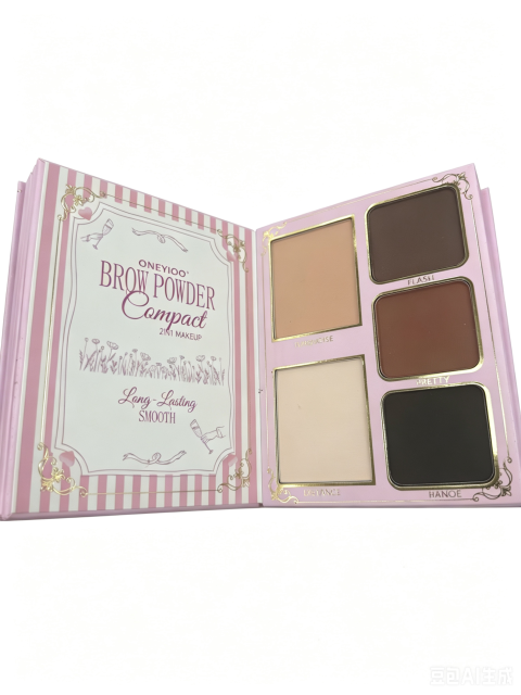 ONEYIOO Glow Up Girl All-In-One Book Makeup Palette | Eyeshadow, Brow Powder, Blush, Highlighter & Lip Gloss Complete Full Face Makeup Kit