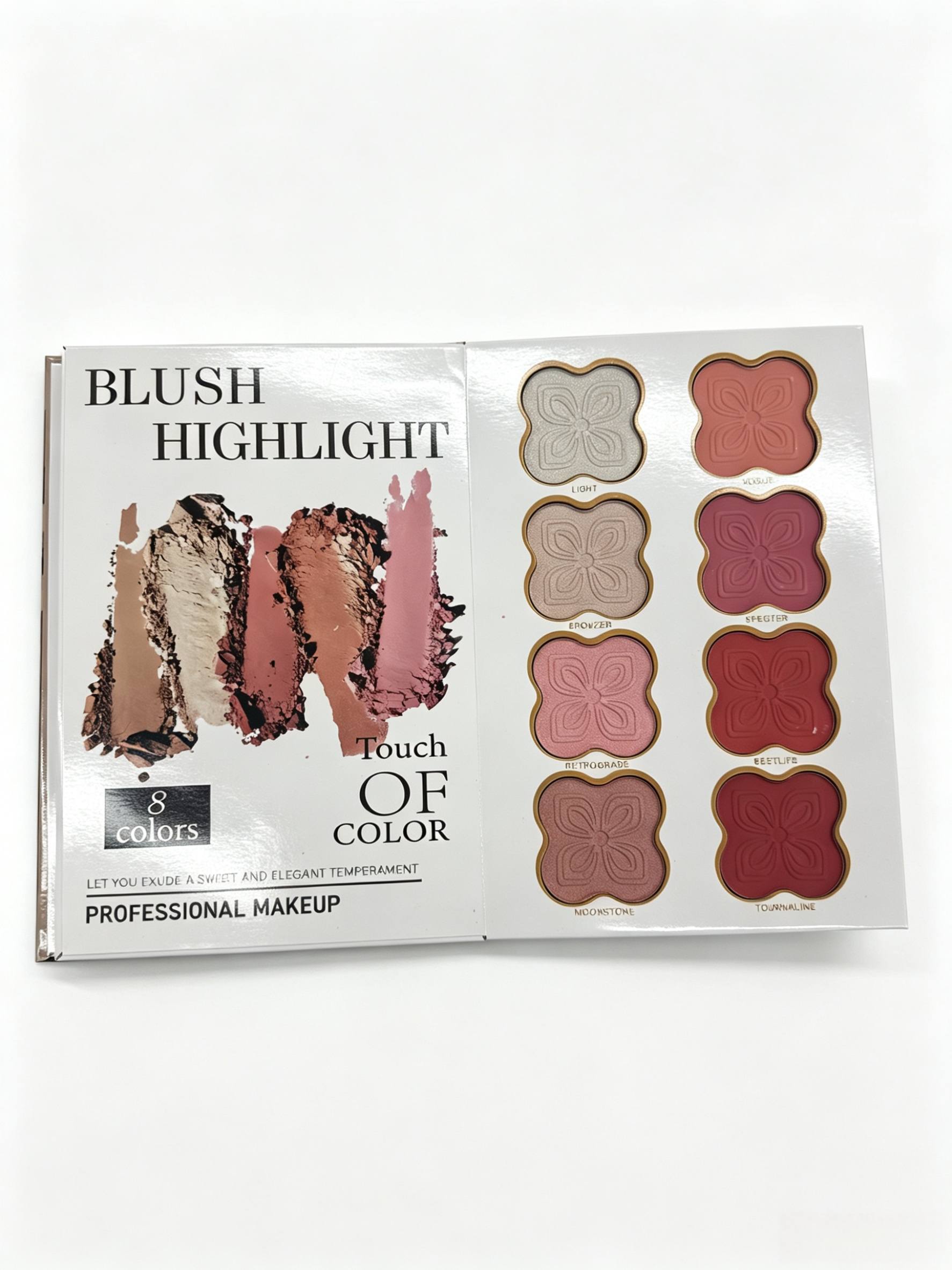 Krismiss 5-in-1 Leopard Print Book Makeup Palette
