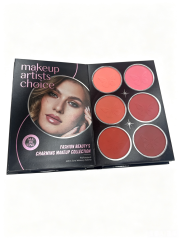 All In One Book Style Makeup Set | Eyeshadow Blush Contour Highlighter Lip Gloss With Brushes Full Makeup Kit For Daily Travel & Gift