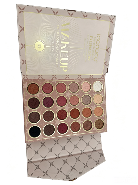 IGOODCO Luxury Book Style All In One Full Makeup Kit | Double Eyeshadow + Blush + Highlight Contour + Cream Concealer + Eyebrow Powder + Lip Gloss Complete Professional Makeup Gift Set