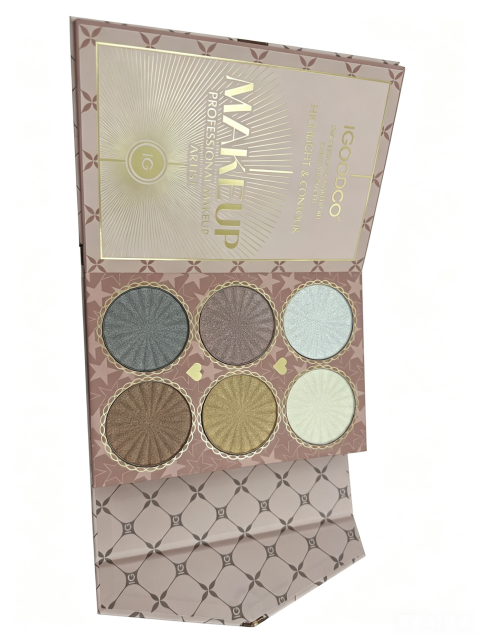 IGOODCO Luxury Book Style All In One Full Makeup Kit | Double Eyeshadow + Blush + Highlight Contour + Cream Concealer + Eyebrow Powder + Lip Gloss Complete Professional Makeup Gift Set