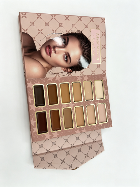 IGOODCO Luxury Book Style All In One Full Makeup Kit | Double Eyeshadow + Blush + Highlight Contour + Cream Concealer + Eyebrow Powder + Lip Gloss Complete Professional Makeup Gift Set