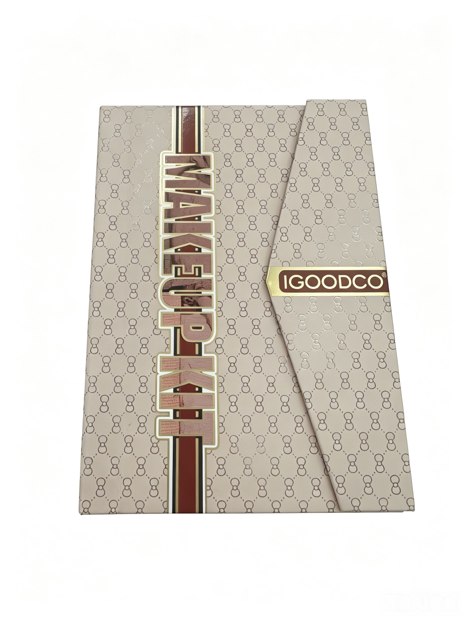 IGOODCO Luxury Book Style All In One Full Makeup Kit | Double Eyeshadow + Blush + Highlight Contour + Cream Concealer + Eyebrow Powder + Lip Gloss Complete Professional Makeup Gift Set