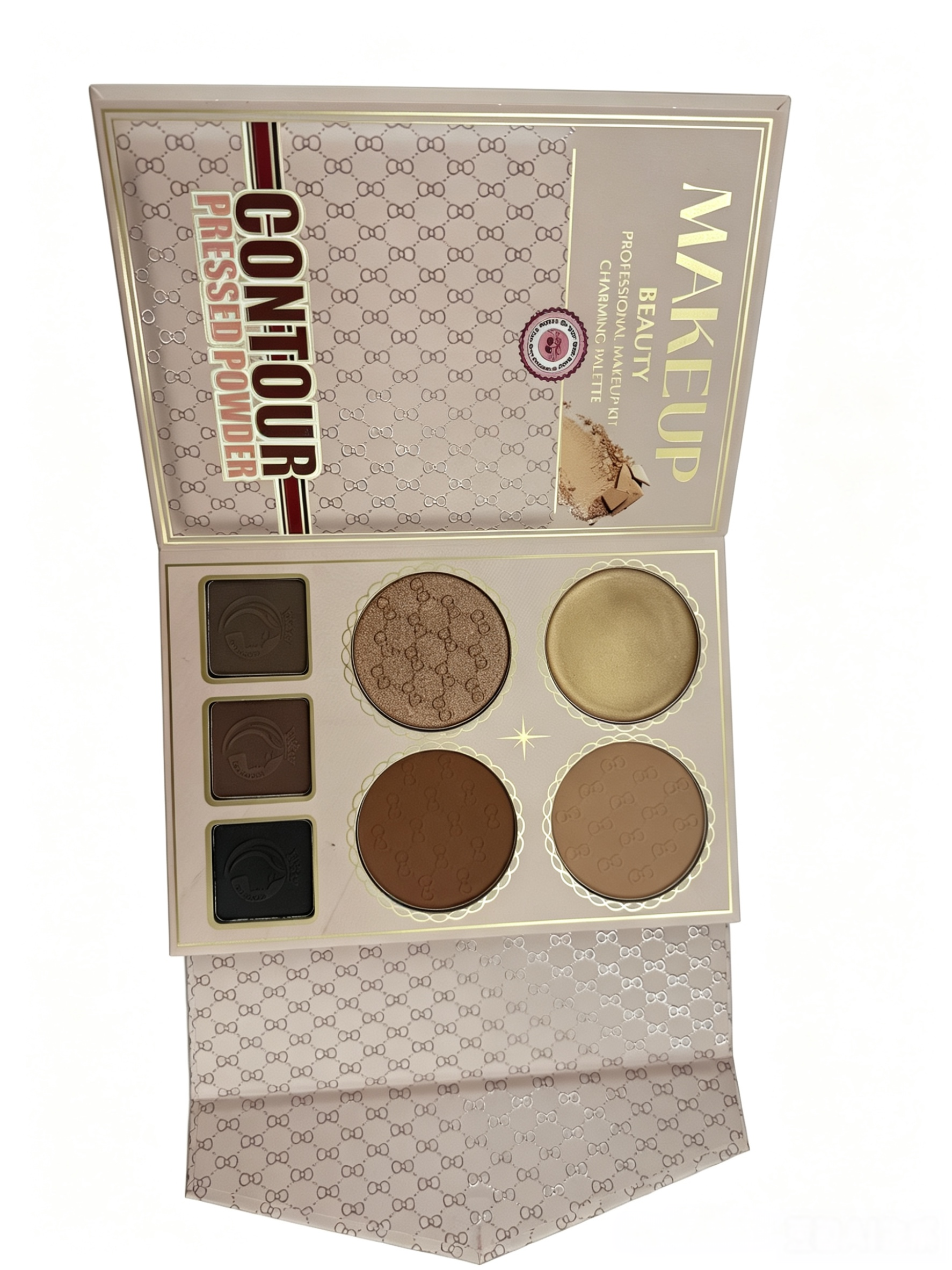 IGOODCO Luxury Book Style All In One Full Makeup Kit | Double Eyeshadow + Blush + Highlight Contour + Cream Concealer + Eyebrow Powder + Lip Gloss Complete Professional Makeup Gift Set