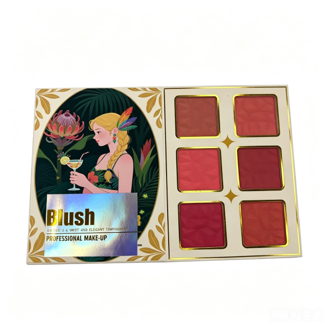 OULANAO Tropical Parade All-in-One Makeup Palette | 6 in 1 Professional Eyeshadow Blush Highlight Contour Bronzer Set, Tropical Jungle Multi Color Makeup Kit for Daily & Festival Makeup