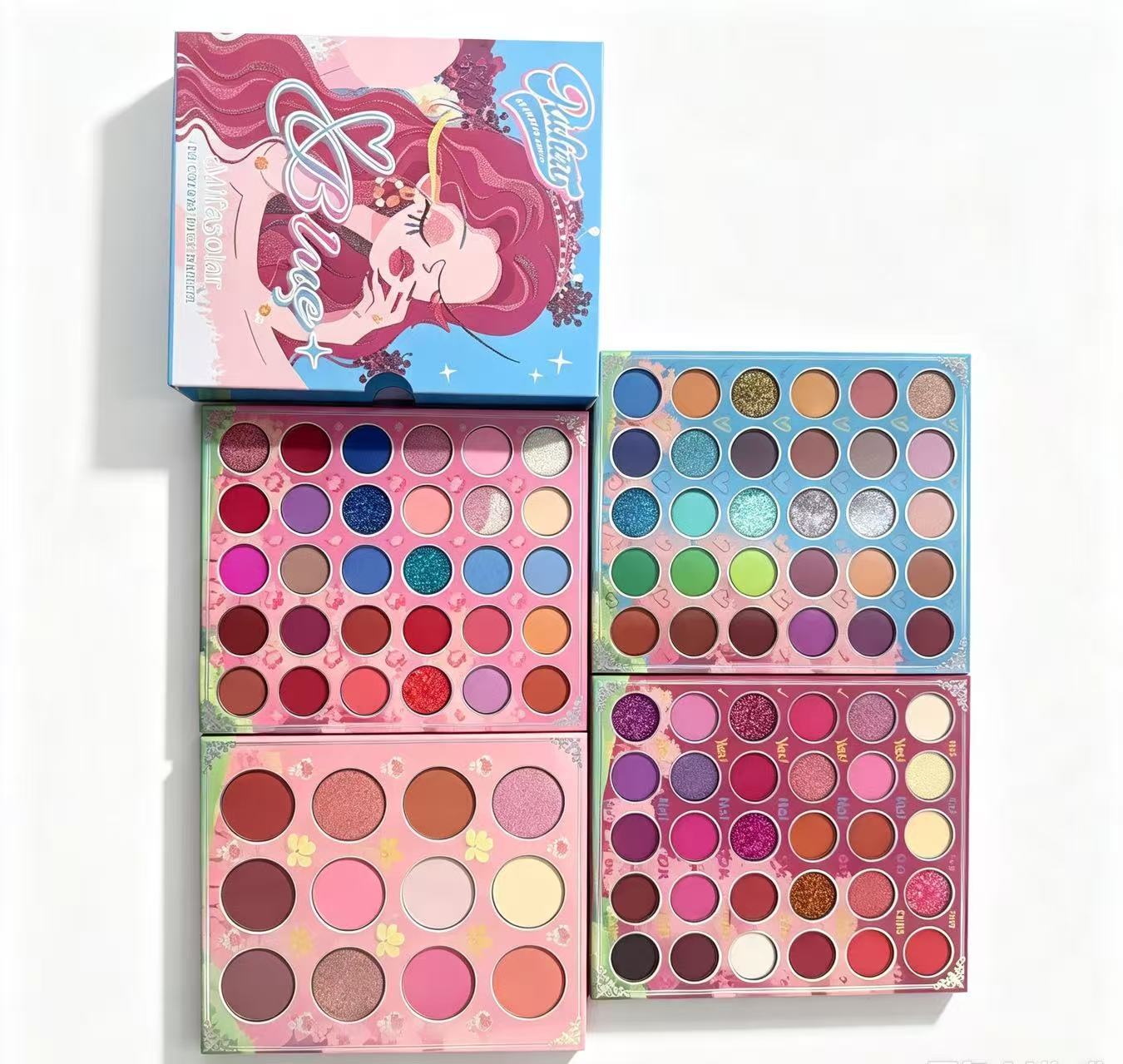 MifaSolar Juliet & Blue 102 Colors Face Palette, Matte Shimmer Glitter Multi Eyeshadow Makeup Palette, Professional All-in-One Eye Makeup Set