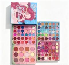 MifaSolar Juliet & Blue 102 Colors Face Palette, Matte Shimmer Glitter Multi Eyeshadow Makeup Palette, Professional All-in-One Eye Makeup Set