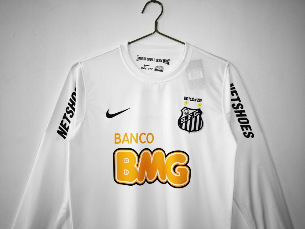 2012/2013 Santos Home Retro Long-Sleeved Football Jersey