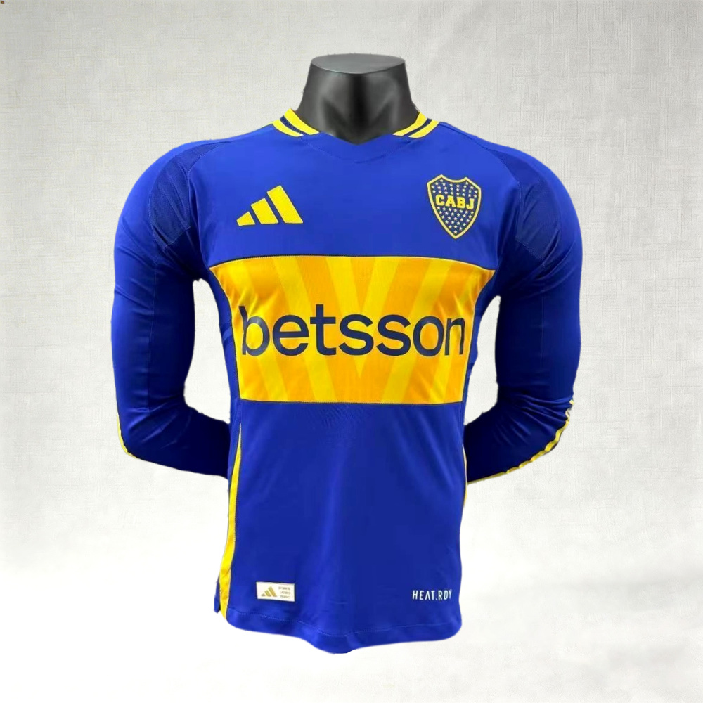 2024/2025 Boca Youth Home Ground Long Sleeves Football Jersey (Player Edition)