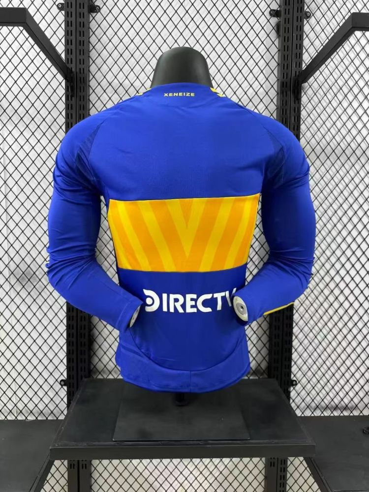 2024/2025 Boca Youth Home Ground Long Sleeves Football Jersey (Player Edition)