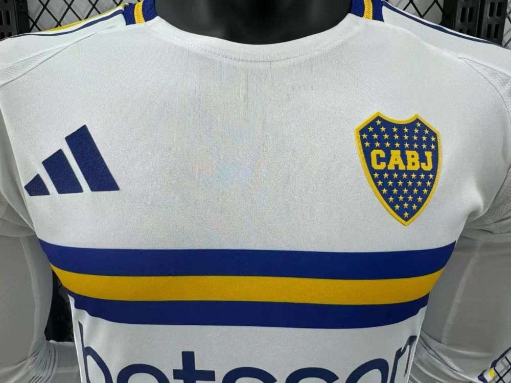 2024/2025 Boca Youth Away Long Sleeved Football Jersey (Player Edition)