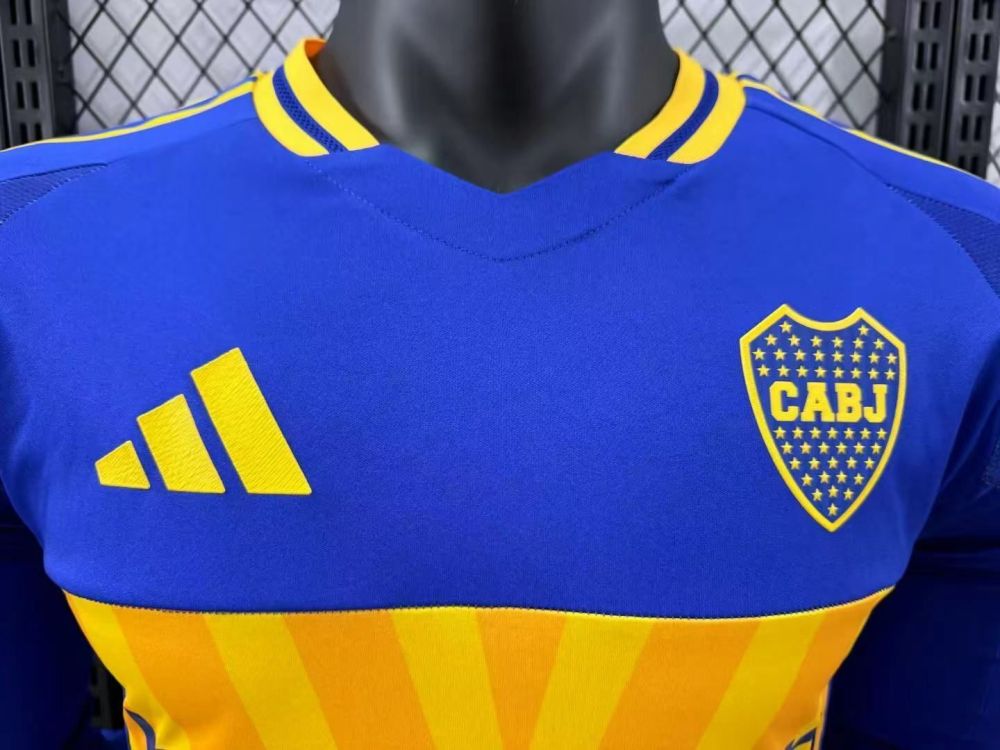 2024/2025 Boca Youth Home Ground Long Sleeves Football Jersey (Player Edition)