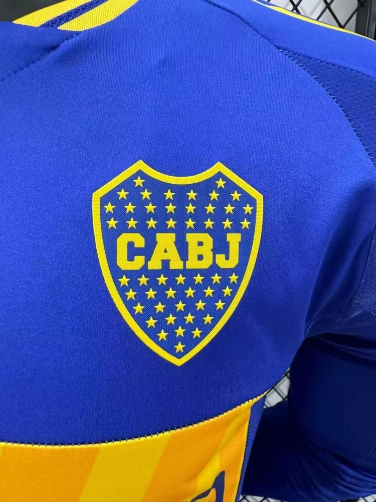 2024/2025 Boca Youth Home Ground Long Sleeves Football Jersey (Player Edition)