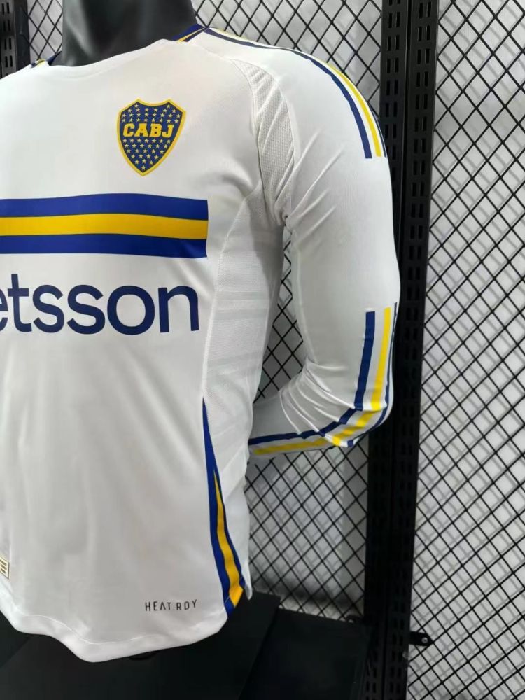 2024/2025 Boca Youth Away Long Sleeved Football Jersey (Player Edition)