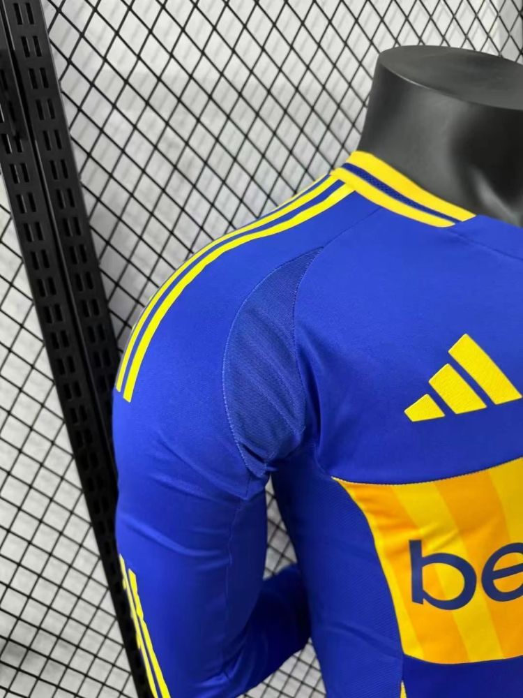 2024/2025 Boca Youth Home Ground Long Sleeves Football Jersey (Player Edition)