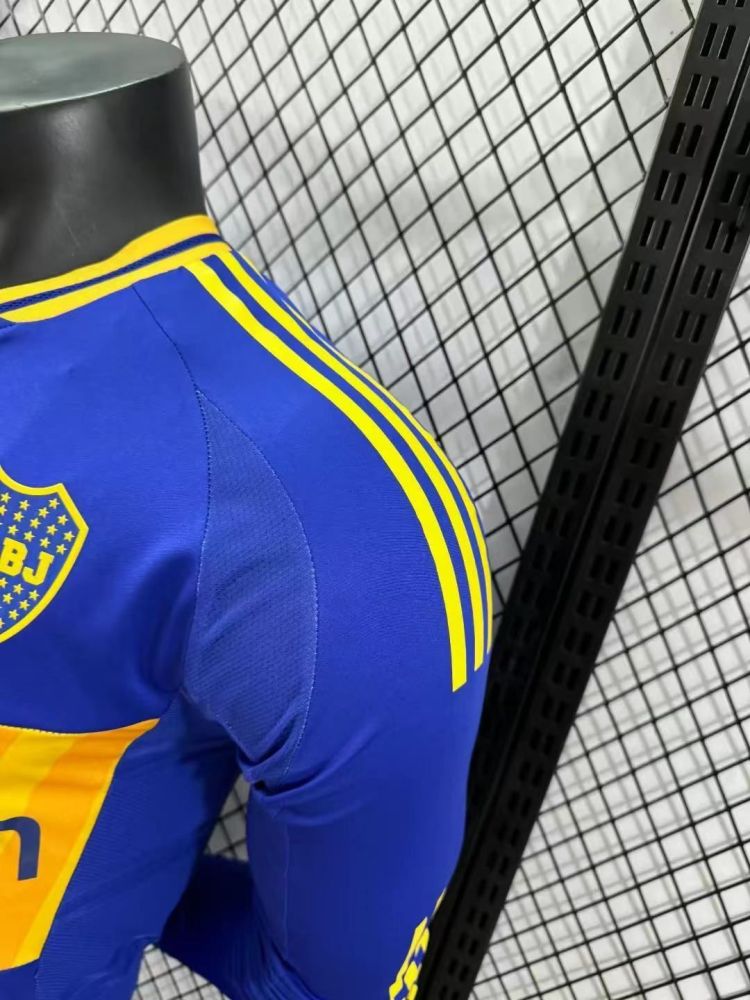 2024/2025 Boca Youth Home Ground Long Sleeves Football Jersey (Player Edition)