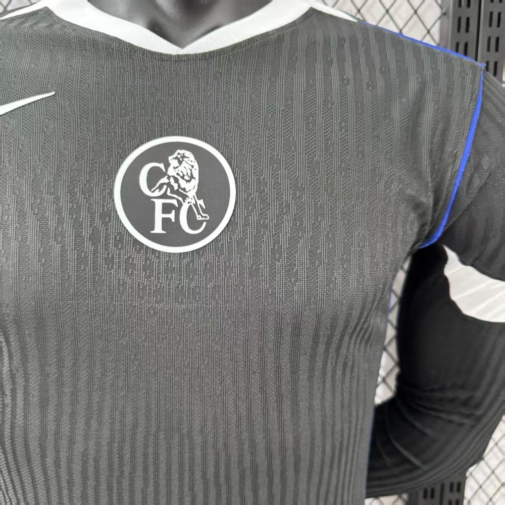 2025/2026 Chelsea Second Away Long Sleeves Football Jerseys (Player Edition)