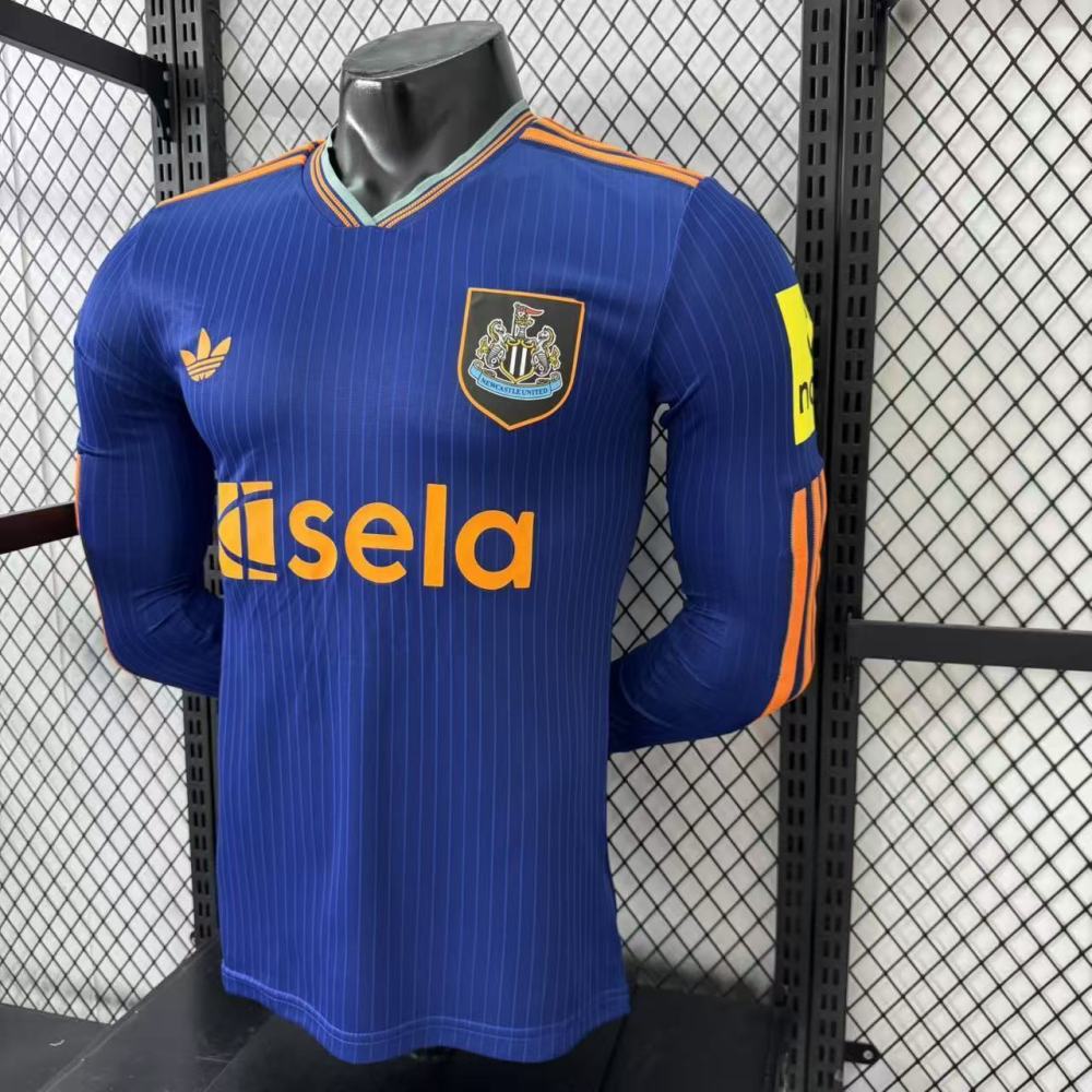 2025/2026 Newcastle United Second Away Long-Sleeved Football Jerseys (Player Edition)