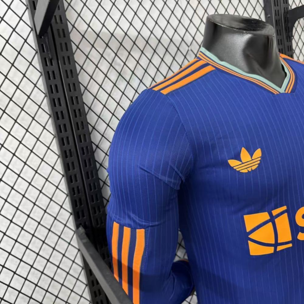 2025/2026 Newcastle United Second Away Long-Sleeved Football Jerseys (Player Edition)