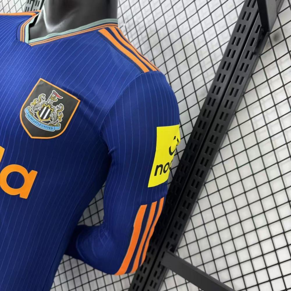 2025/2026 Newcastle United Second Away Long-Sleeved Football Jerseys (Player Edition)