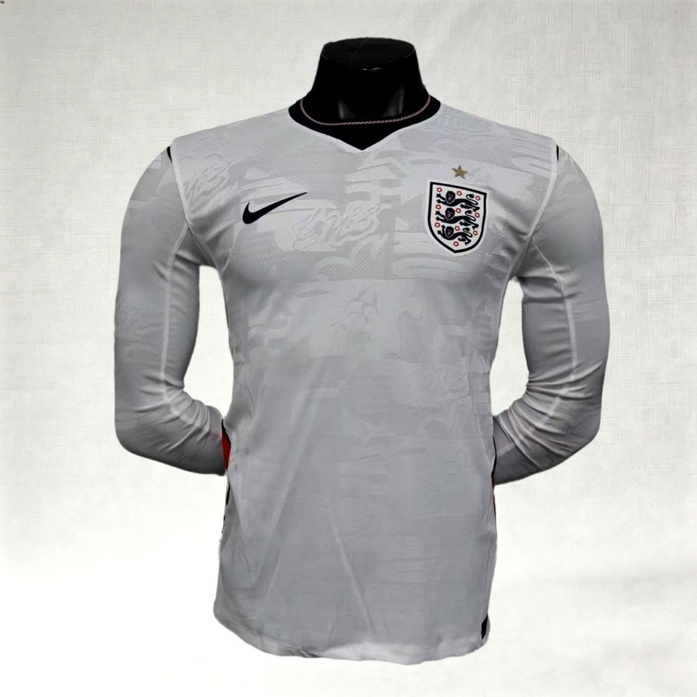 2026 England Home  long-Sleeved Football Jerseys (Player Edition)