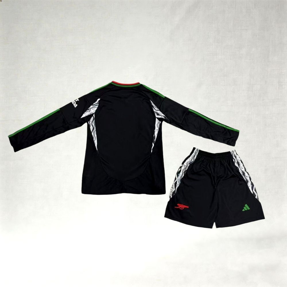 2024/2025 Arsenal Away Long Sleeve Football Jerseys (Kids Kit)