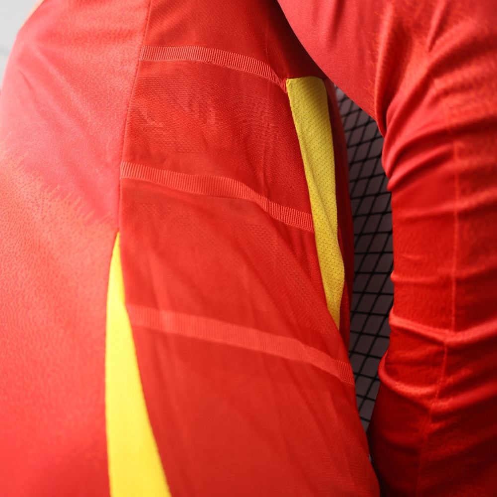 2024 Spain Home Long Sleeve Football Jerseys (Player Edition)