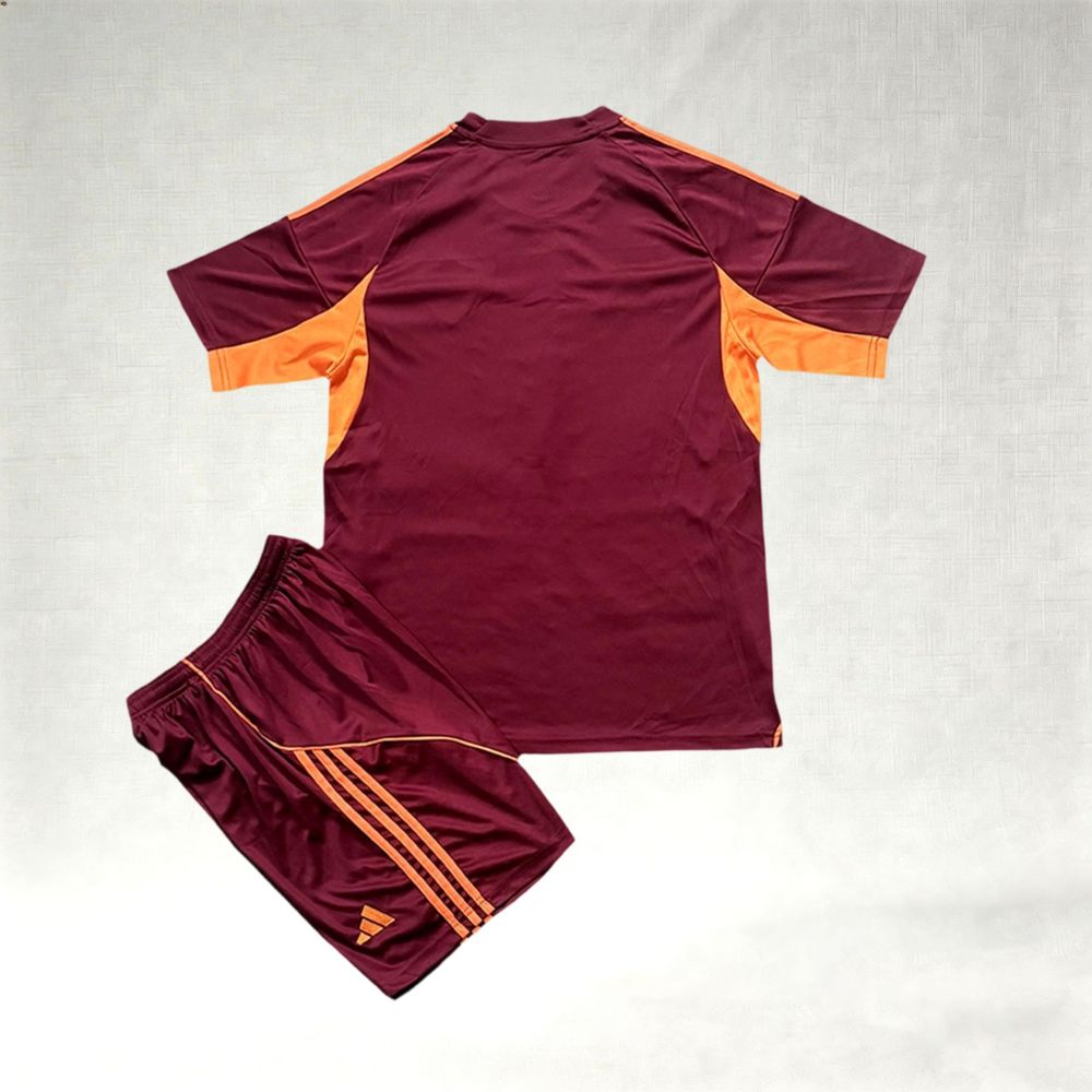 2025/2026 AS Roma Home Football Jerseys (Kids Kit)