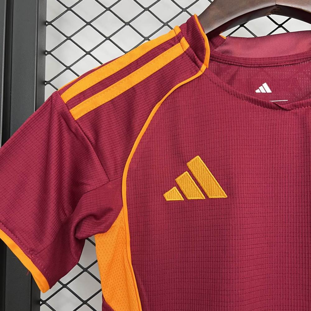 2025/2026 AS Roma Home Football Jerseys (Kids Kit)