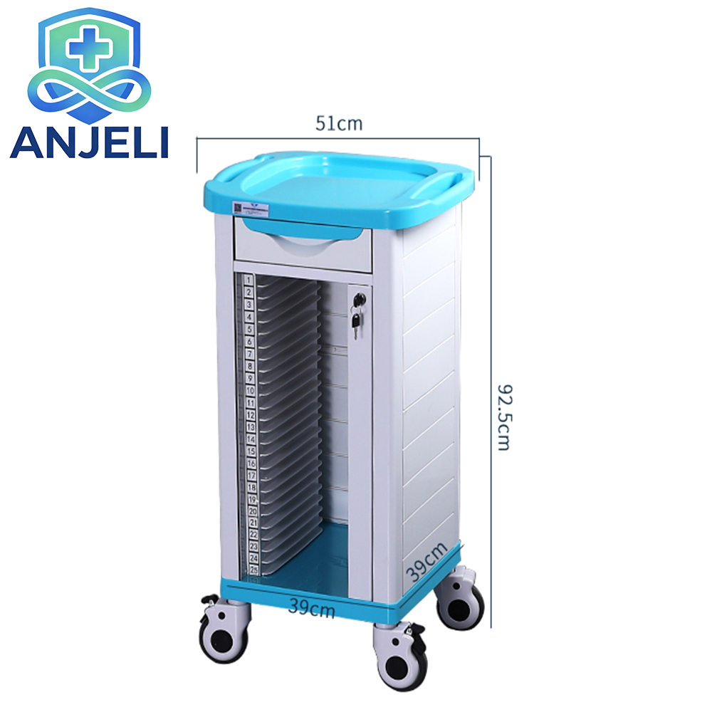 Medical Record Folder Trolley. 
Medical Record Clip Cart