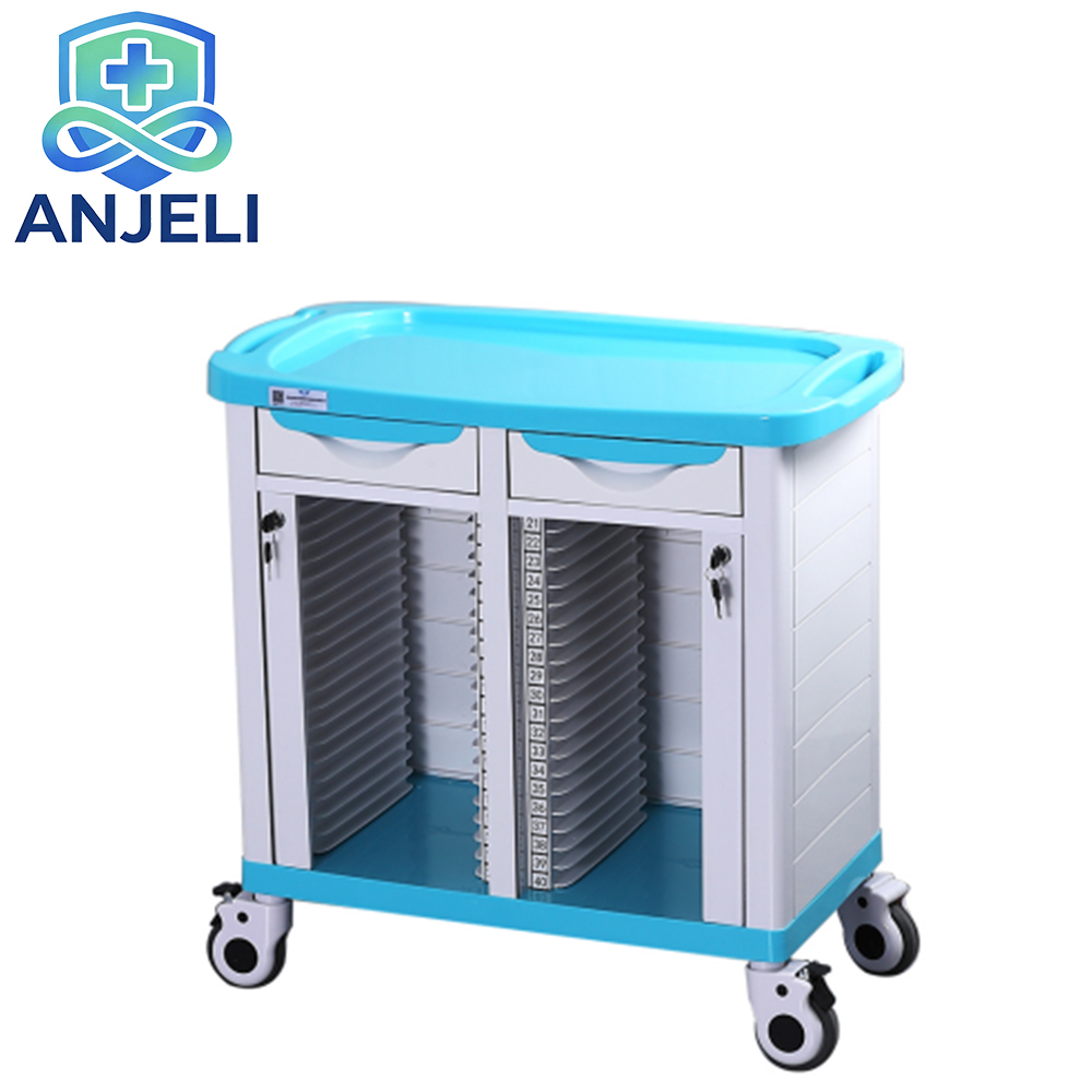  Medical Record Folder Trolley. 
Medical Record Clip Cart
