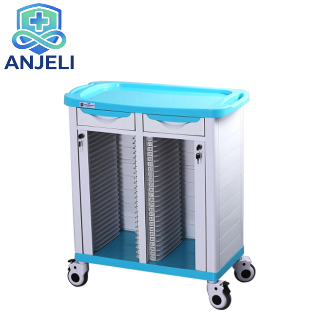  Medical Record Folder Trolley. 
Medical Record Clip Cart