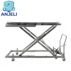 Manual Hydraulic Single-Scissor Mortuary Lift