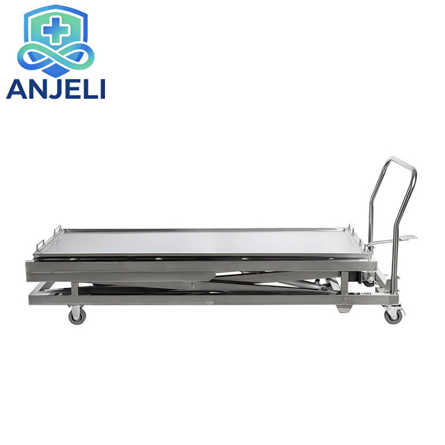 Manual Hydraulic Single-Scissor Mortuary Lift