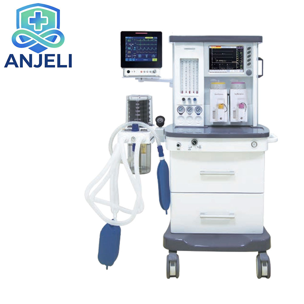 Trolley-mounted anesthesia workstation. Anesthesia Machine. Anesthesia System.