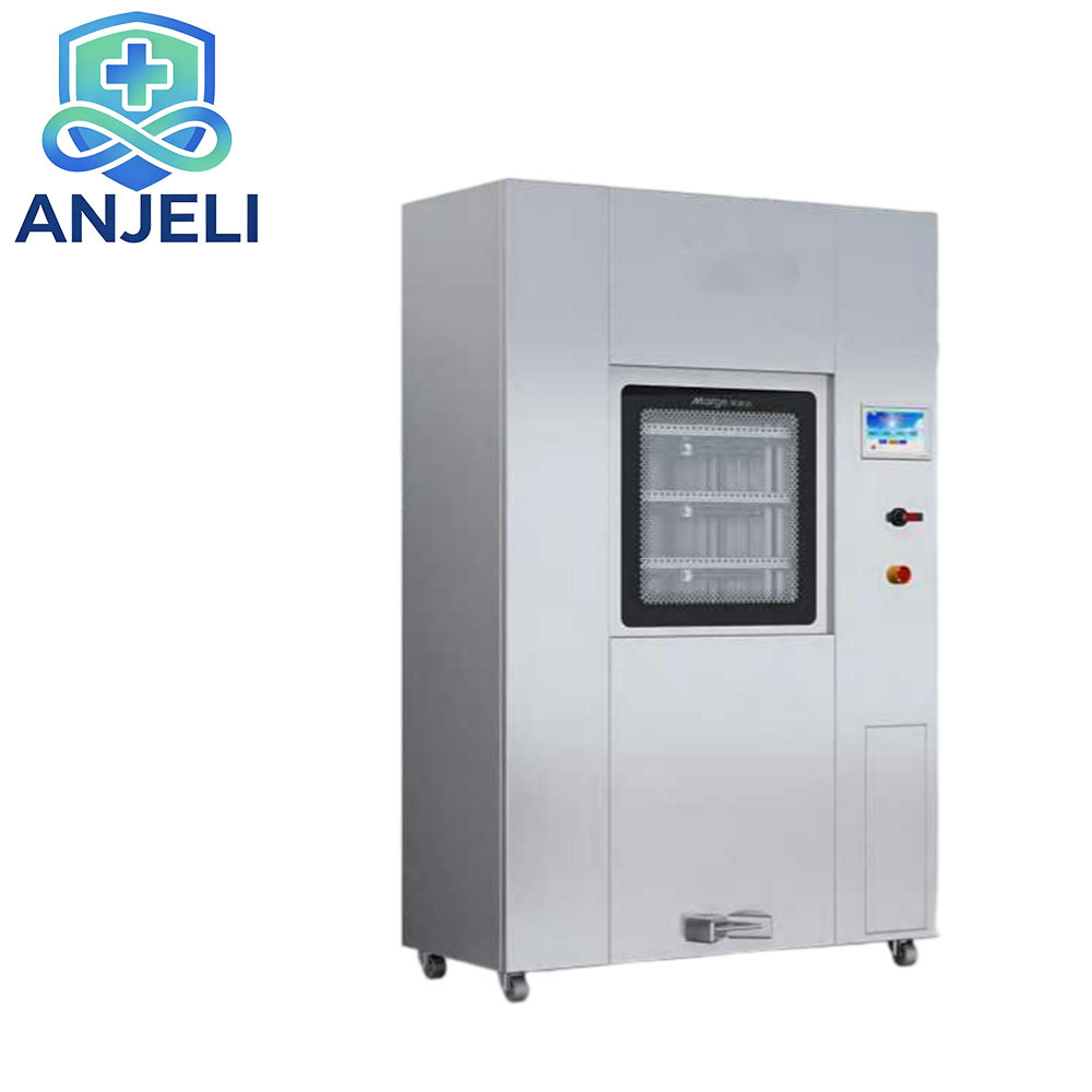 Automatic single chamber  spray cleaning device. Fully-automatic cleaning and disinfection machine
