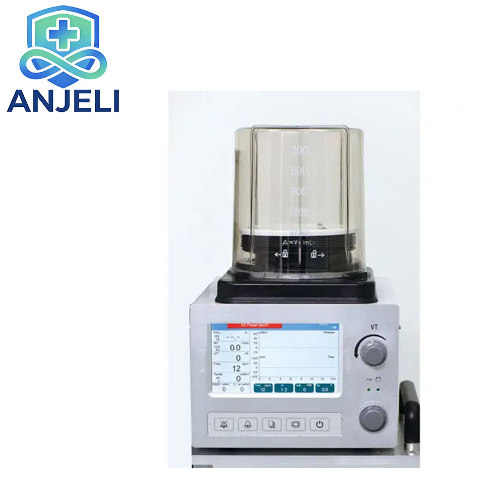 Veterinary Anesthesia System. Trolley-mounted veterinary anesthesia workstation